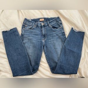 MOTHER looker ankle gray jeans size 28